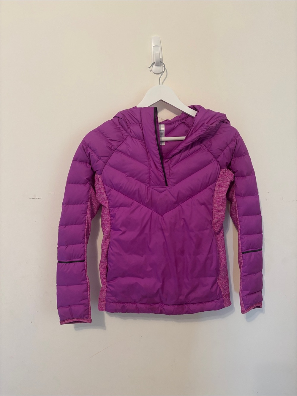 Ivivva Girls Purple Puffer Jacket with Hood